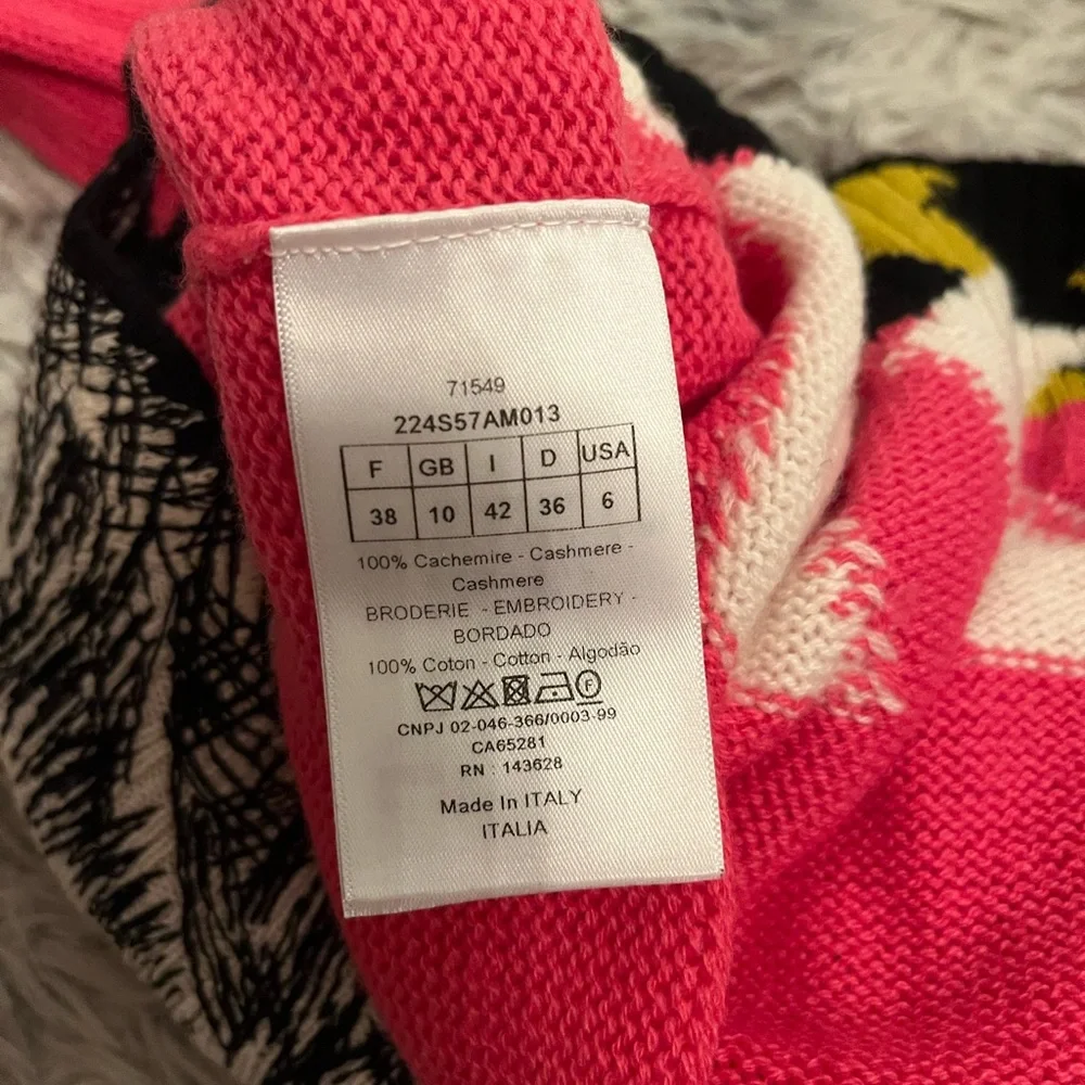Dior Vibrant Pink Sweater with Animal Print - Picture 7 of 9